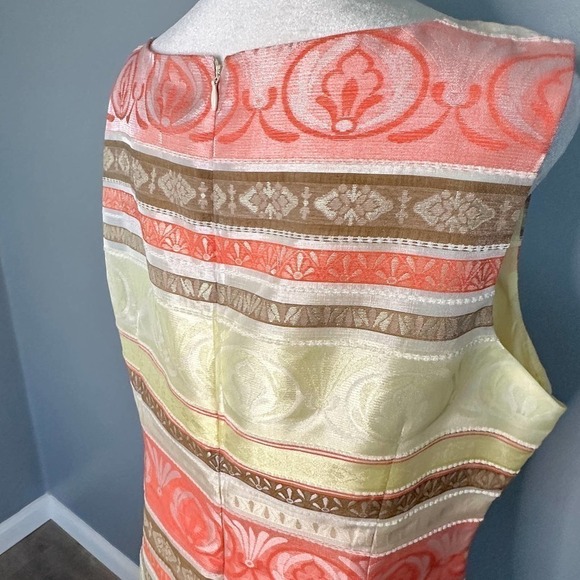 Chetta B Sleeveless Print Dress Size 14 - Picture 5 of 7